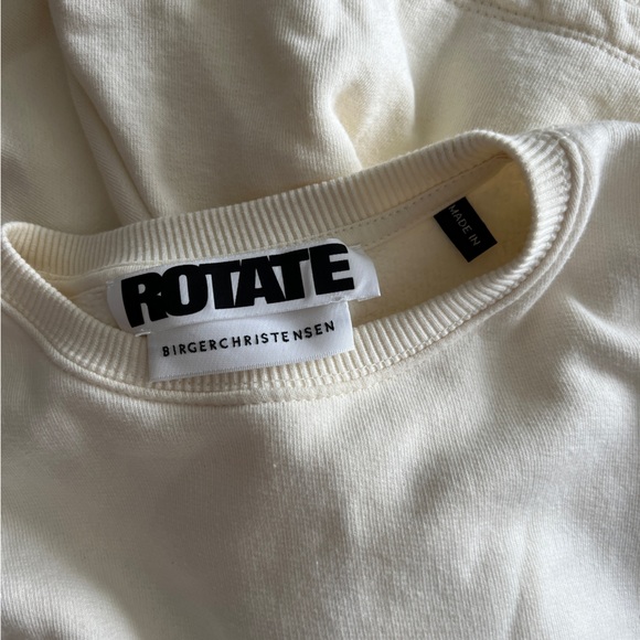 ROTATE Birger Christensen - Ivory Sweatshirt and Shorts - Size XS - Picture 12 of 15